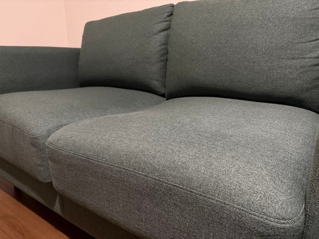 傷汚れに強い2人掛けソファ　布張りタイプ (CS01 Nシールド H-DGR)