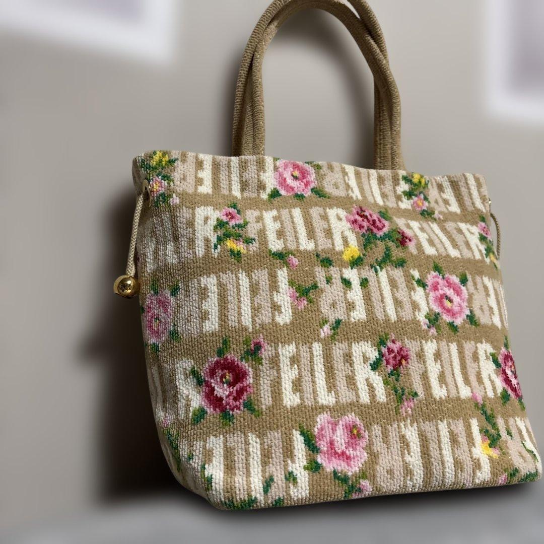 美品　フェイラー　ディディエッタローザ　口が絞れる　トートバッグ