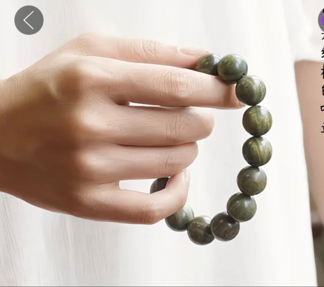 沈香 グリーンウッドブレスレット