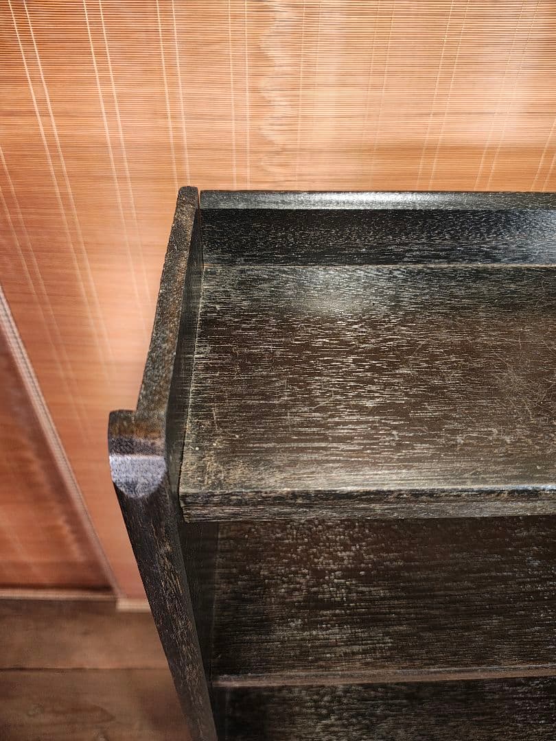 木製本棚5段　オープンラック　昭和レトロ　古家具