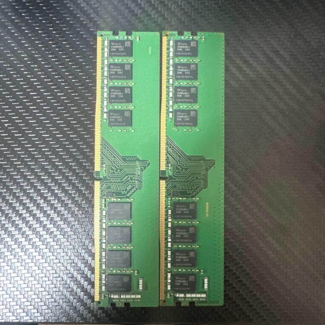 DDR4 メモリ 32GB (16GB×2) BTO取外し品 動作確認済