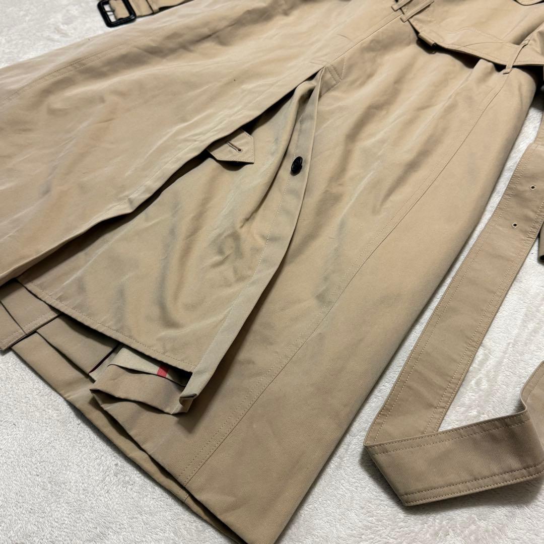 美品バーバリーロンドン　トレンチコート　ライナー付　メガチェック　44 ベージュ