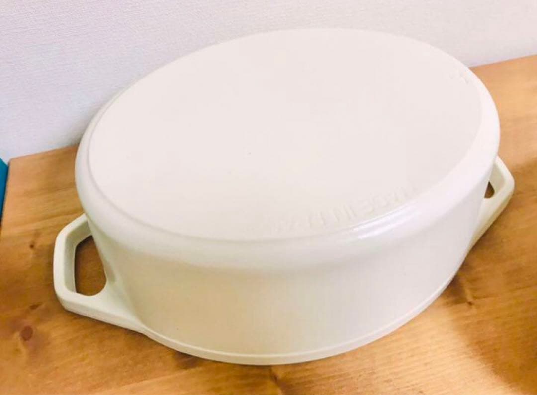 レア色　シャスール　オーバル　メレンゲ　鍋　27cm