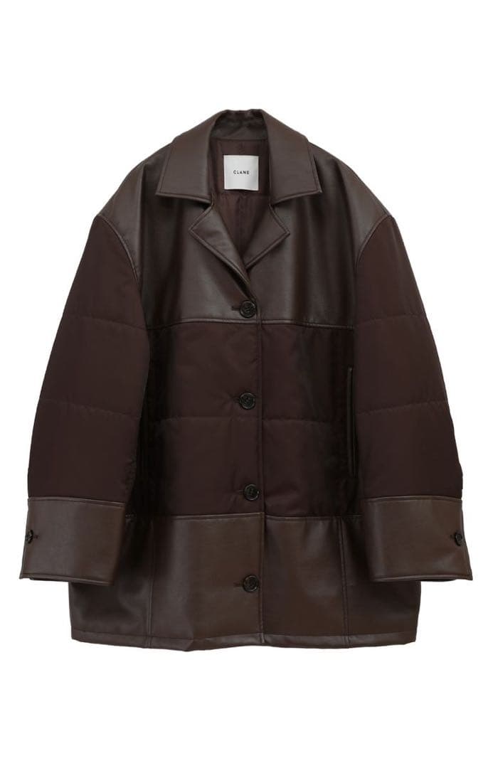LEATHER SWITCHING OVER JACKET CLANE⚠️5日まで