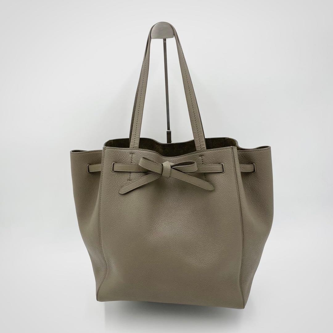 極美品　CELINE セリーヌ カバファントム トートバッグ　トープ　レザー