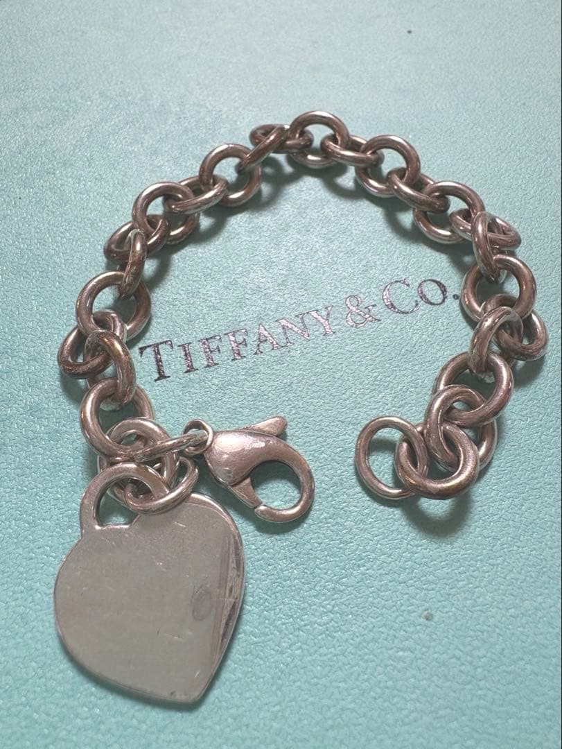 【値下げ】Tiffany & Co. ハートチャーム ブレスレット