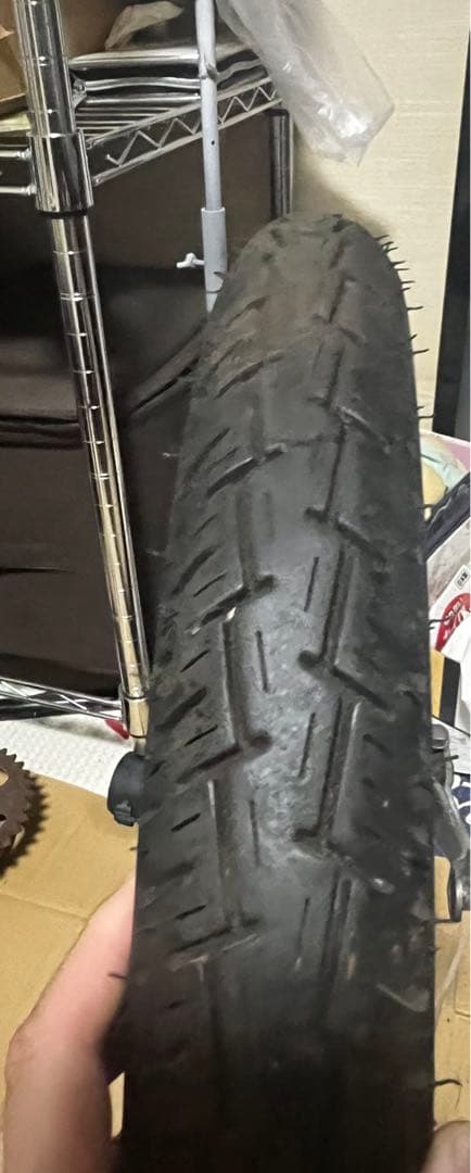 ホンダ　スーパーカブ90 HA02外し　リアホイール・タイヤ付 ハブスプロケ付き