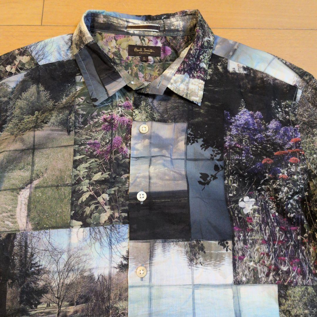 Paul Smith collection 風景写真プリント 長袖シャツ L