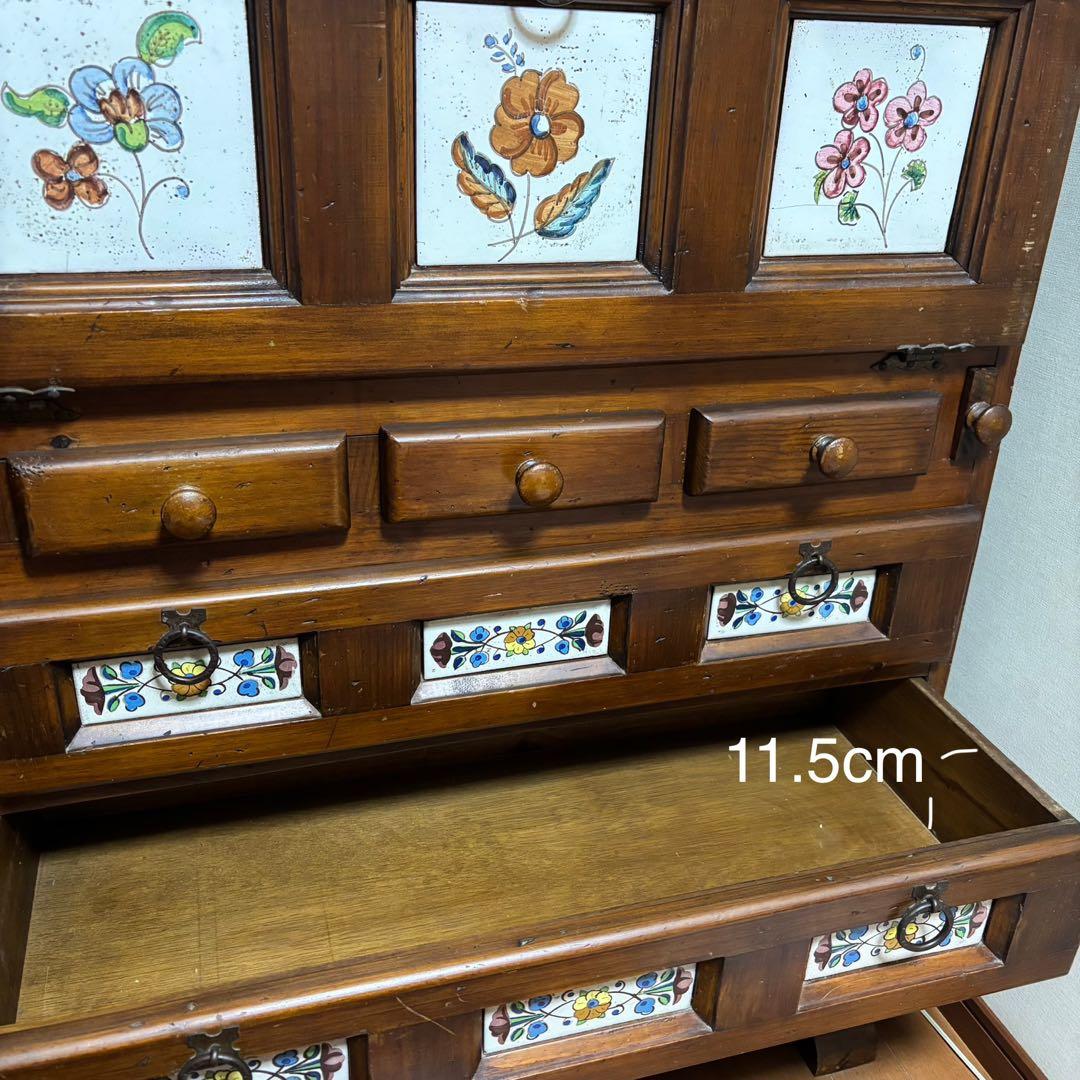 バレンシア ライティングビューロー イタリア製 アンティーク 引き出し 収納