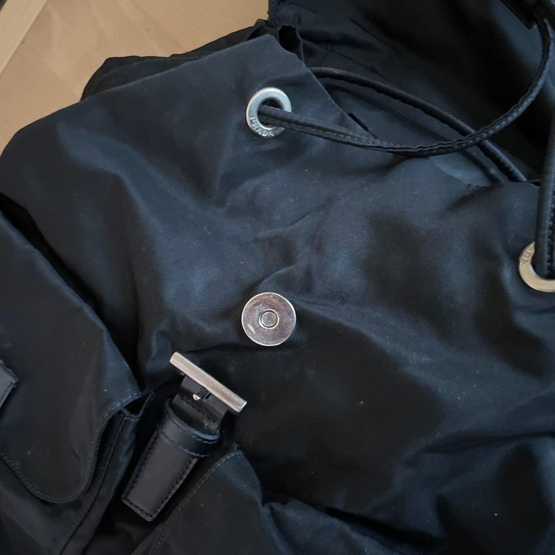 専用！美品✨プラダ ナイロンリュックサック バックパック 三角プレート ブラック