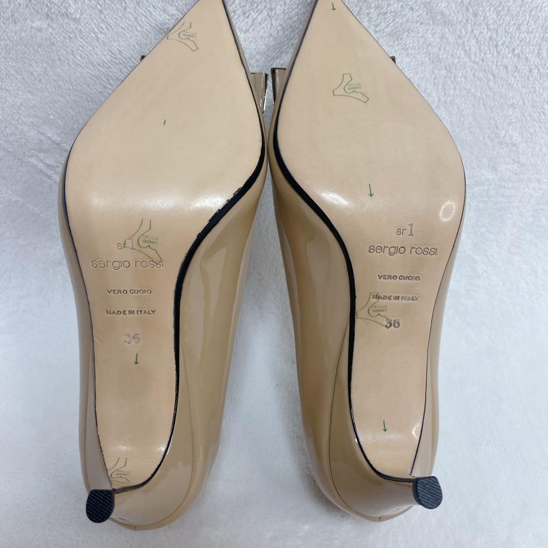 ⭐️未使用級⭐️sergio rossi ポインテッドトゥ パンプス 36 sr1