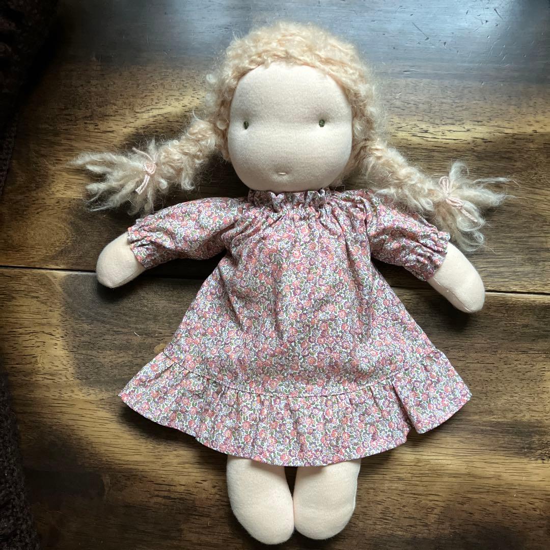 ウォルドルフ人形Ｂ体用３点セット　セットアップ&長袖ワンピース&ニットチュニック