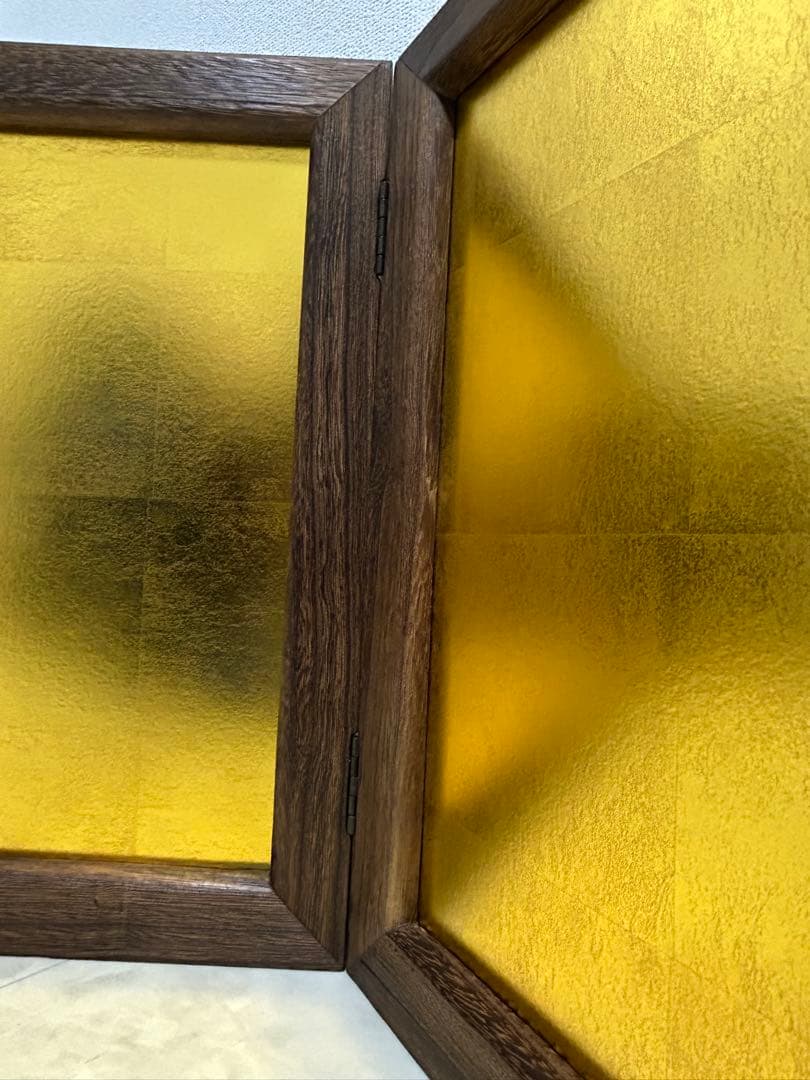 超美品　特大　お雛様　親王飾り用　総焼桐　①屏風金箔15号②飾台(竜鬢畳)40号