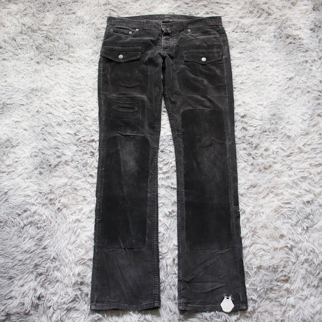 希少✨MIHARA YASUHIRO パッチワークコーデュロイフレアパンツ