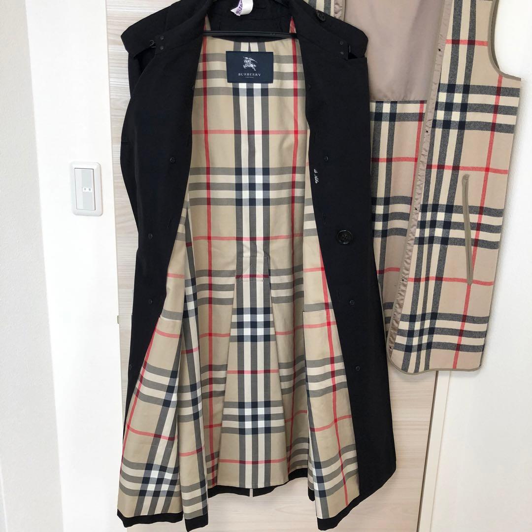 【状態良】BURBERRY LONDONトレンチコート/L/コットン/BLK