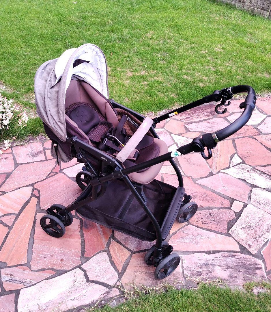 【美品・超軽量】アップリカ　ルンルンコンパクト　アニマルカーキ　限定モデル