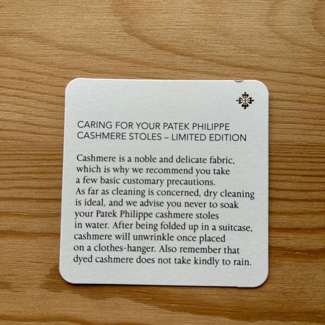 <年末SALE・新品未使用>パテックフィリップ カシミヤストール