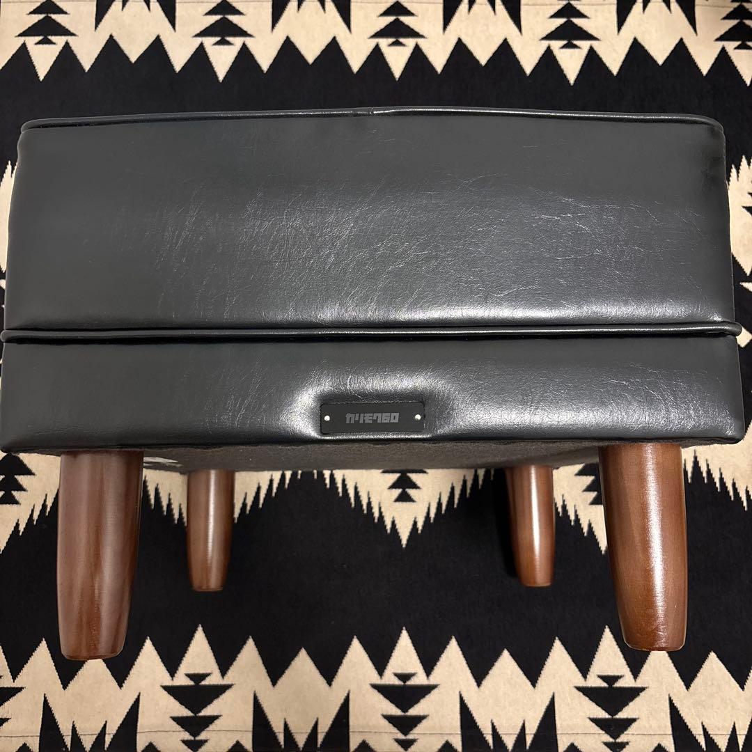 美品　カリモク60　Kチェア　オットマン　スタンダードブラック　 モダンスツール