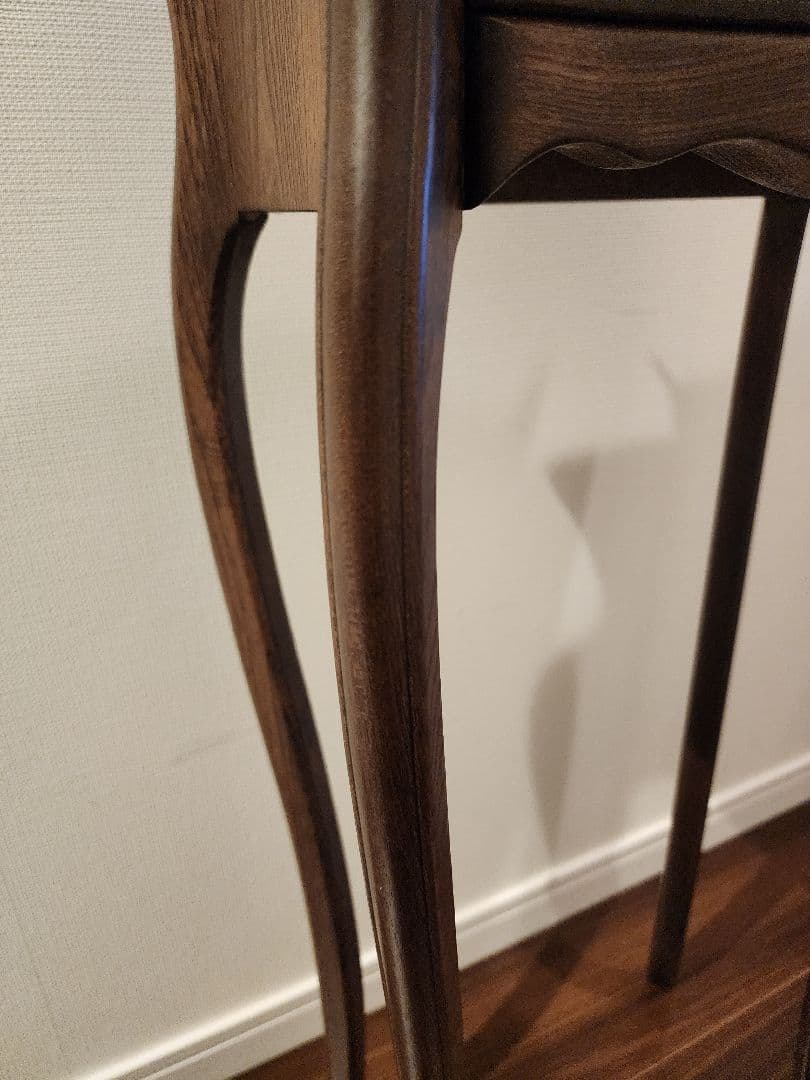 猫脚　アンティーク木製ドレッサー ミラー付き