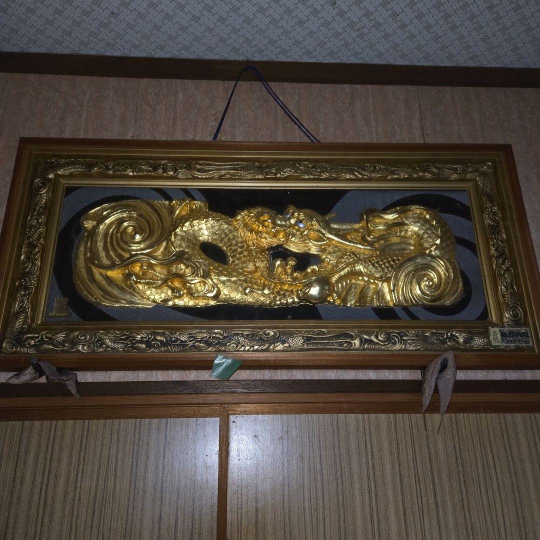 純金純銀鍍金金色ドラゴンの彫刻アート