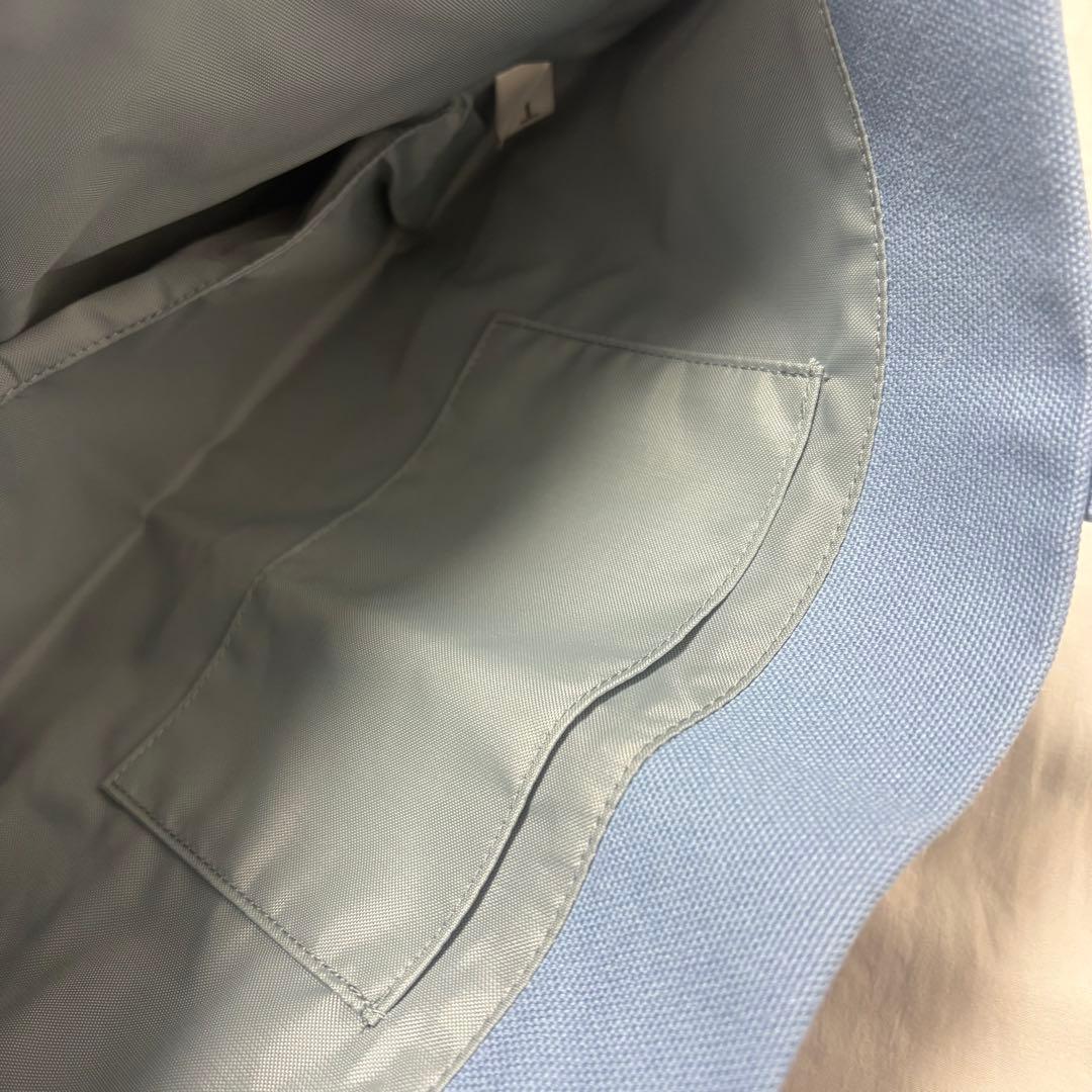 FEILER オールドテディ ワッペン トートバッグ ライトブルー