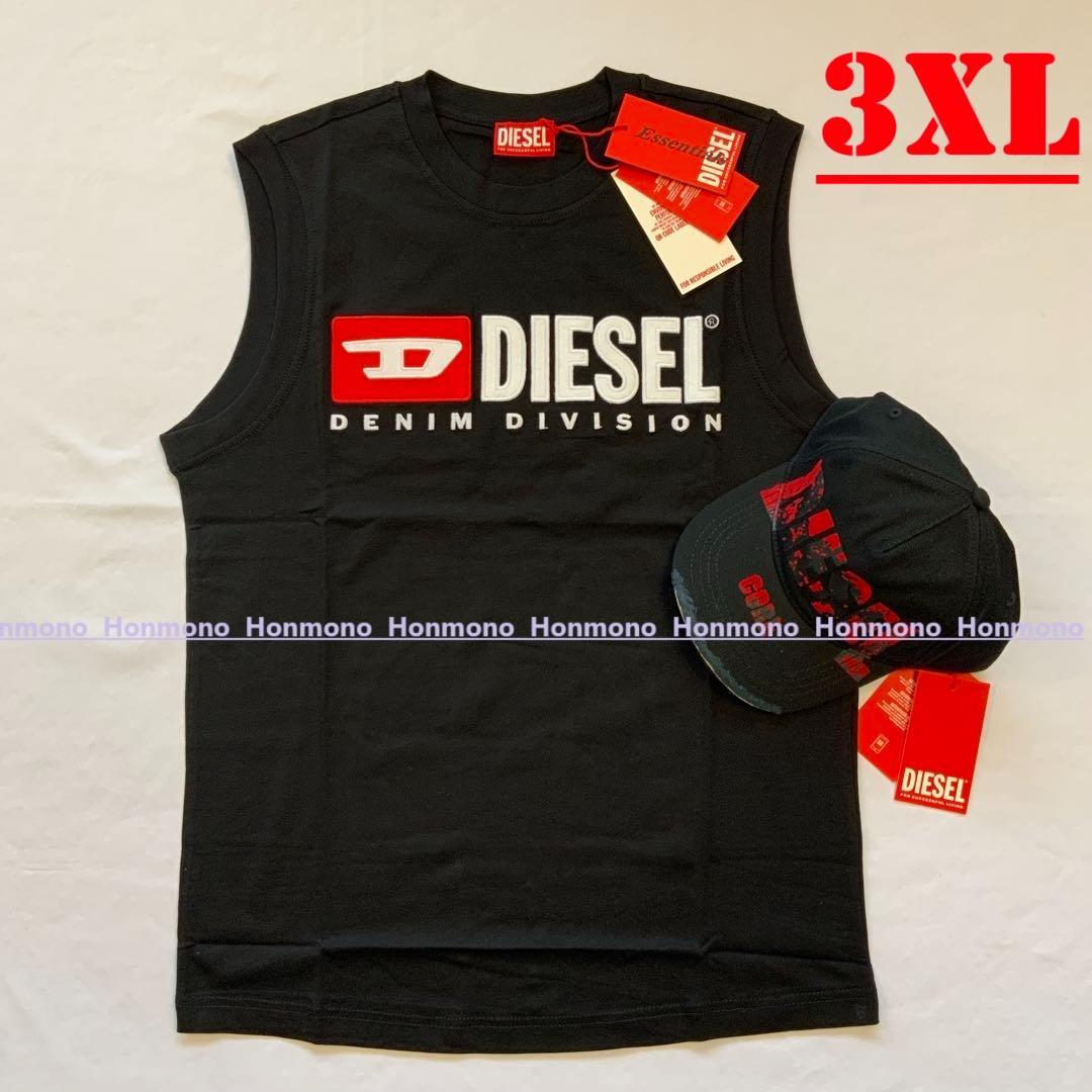 DIESEL　T-ISCO-DIV TANK TOP　Ａ10508　3XL　ロゴ