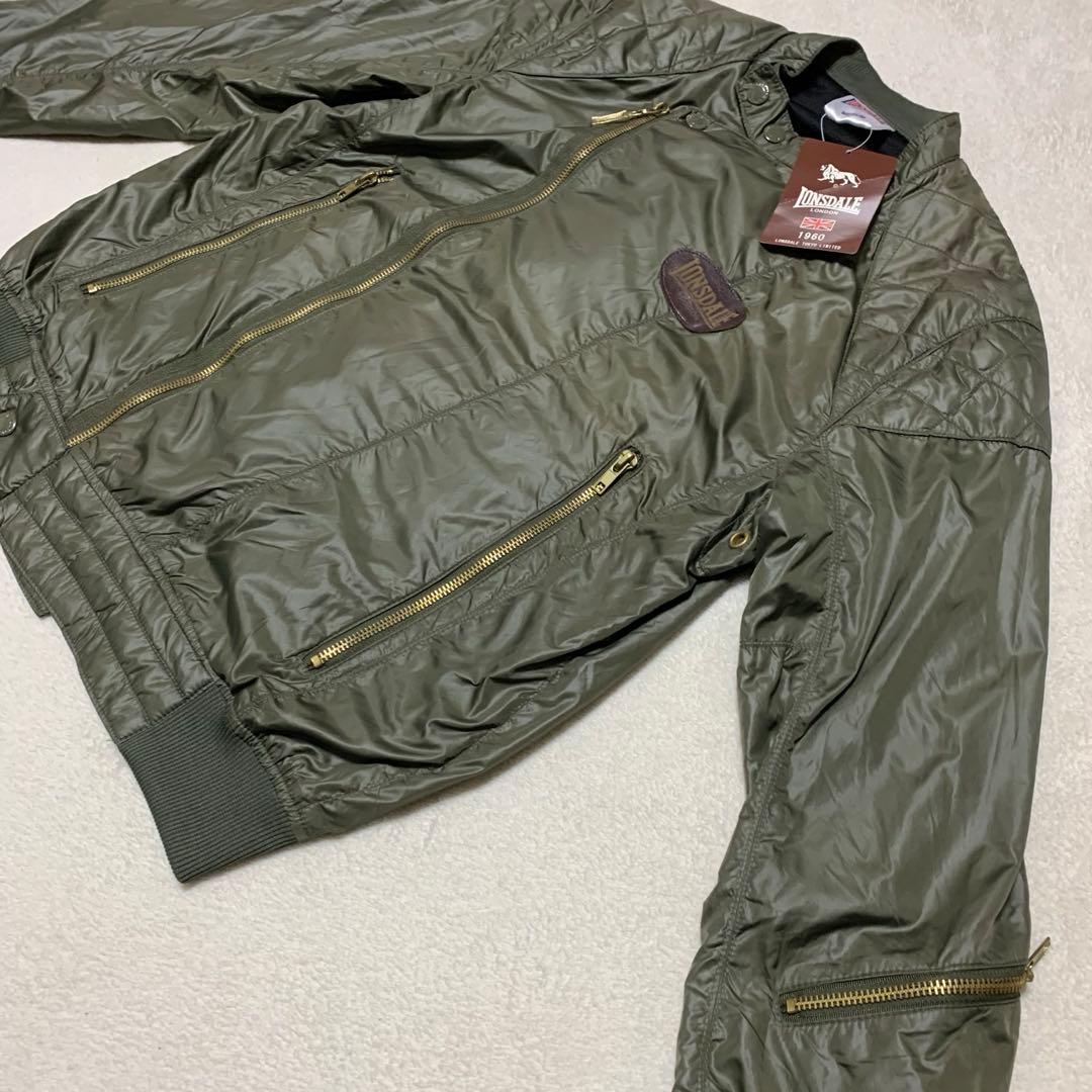 ひろ【Lonsdale】フライトジャケット　ライダース　ナイロンジャケット