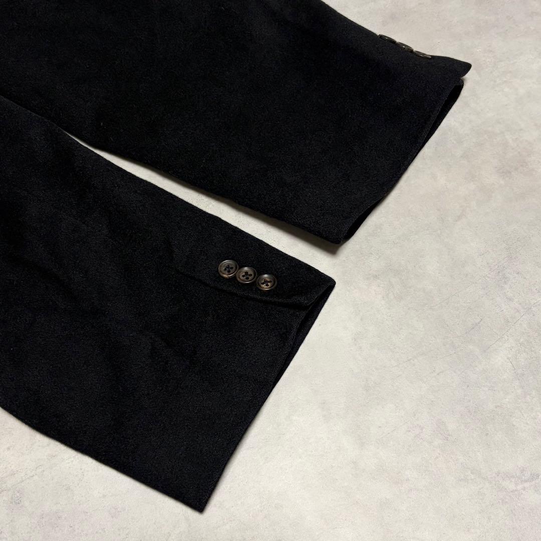 希少 L８ カシミヤ100% チェスターコート 黒 archive 大きい