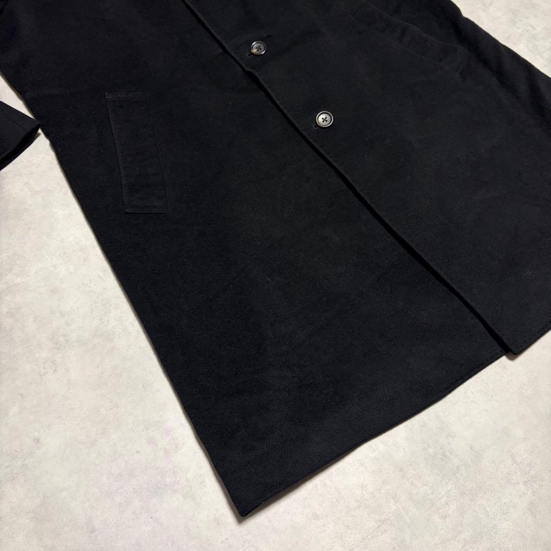希少 L８ カシミヤ100% チェスターコート 黒 archive 大きい