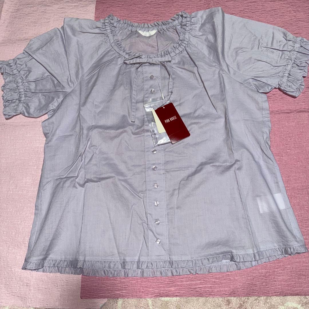 新品未使用　ピンクハウス　ローンパフスリーブブラウス