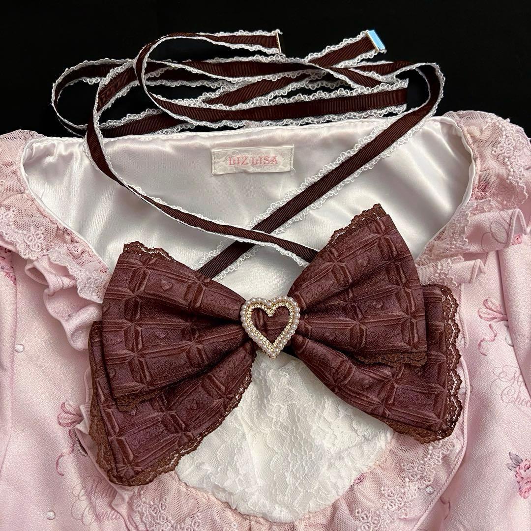 Melty Chocolateワンピース パールボタンうさ耳エコファーコート