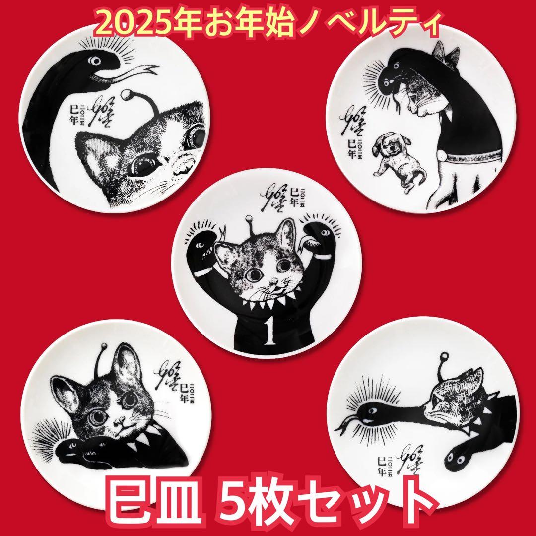 EMHさま専用 新品未使用 ボリス雑貨店 巳皿 5枚 コンプリートセット