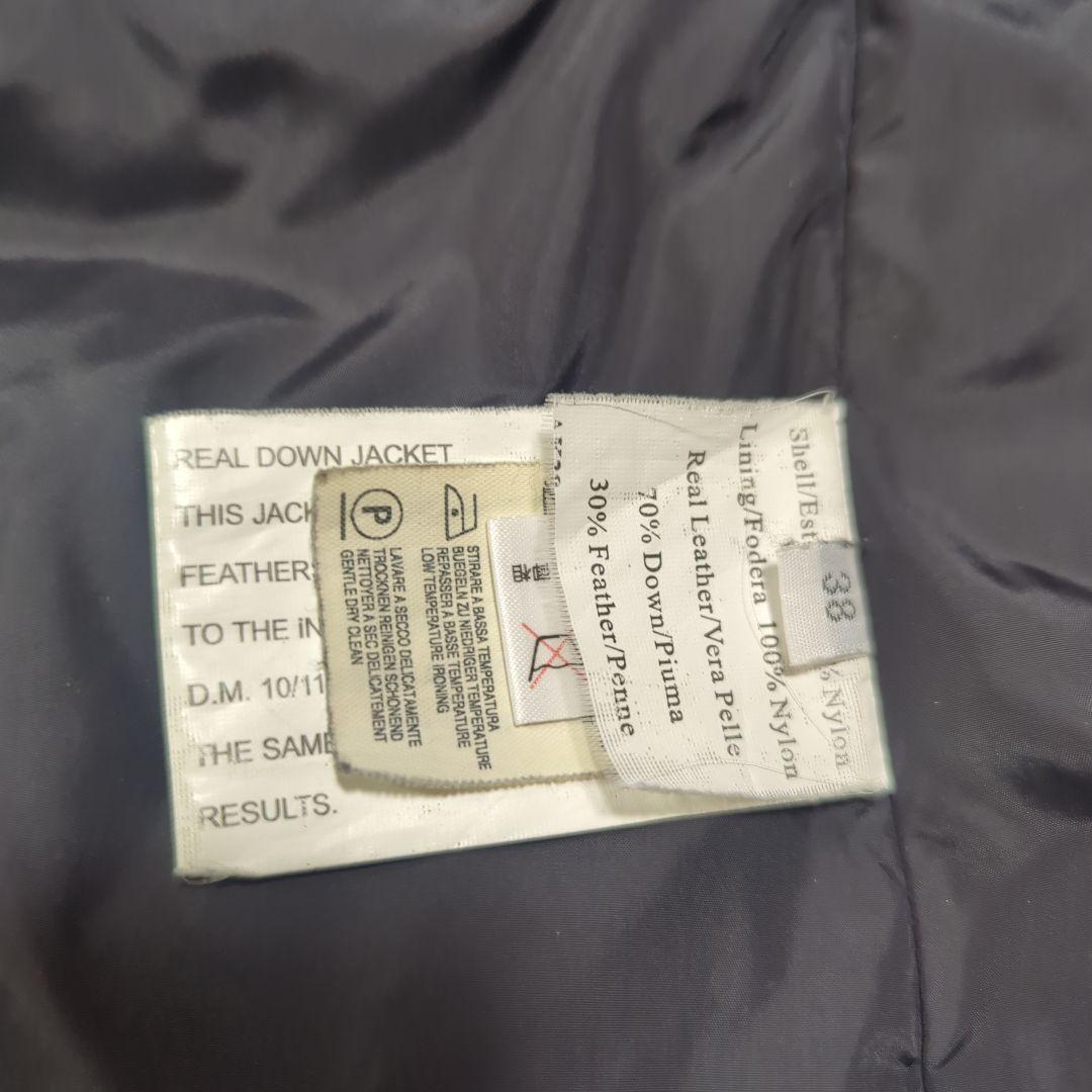 BLUGIRL BLUMARINE ファー付きフード ブラックダウンジャケット