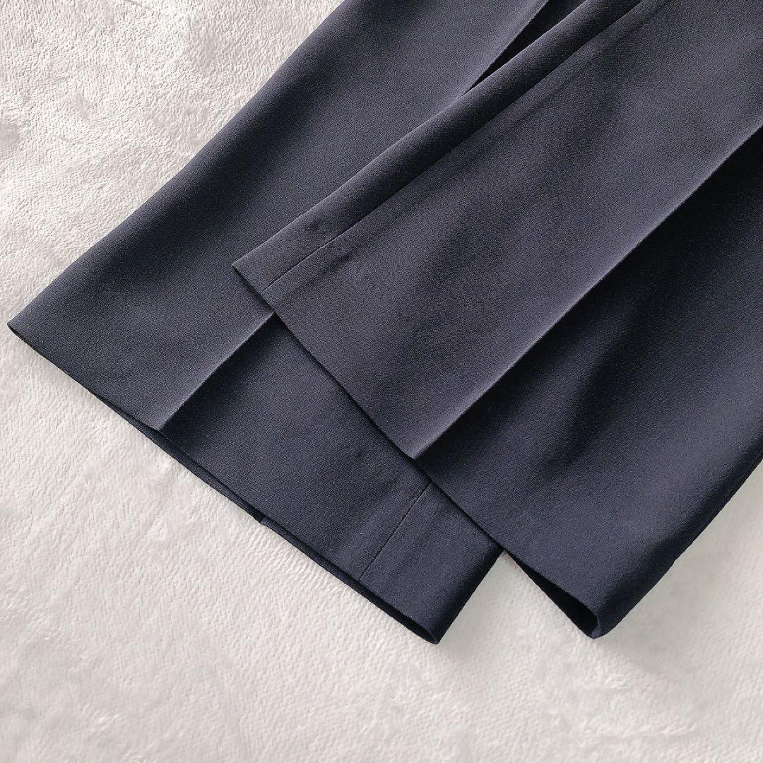 【美品】2025 PLST トリアセブレンド パンツスーツ M-S ネイビー