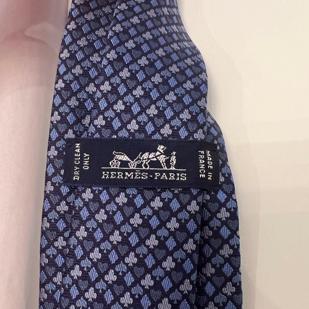 【新作】HERMES シルクタイ ブルー系 カレ・ダース エルメス
