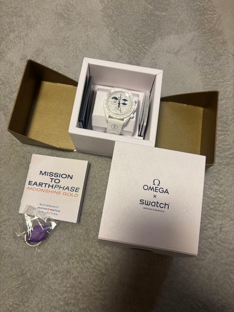 時計 Swatch x OMEGA x Snoopy BIOCERAMIC Moon