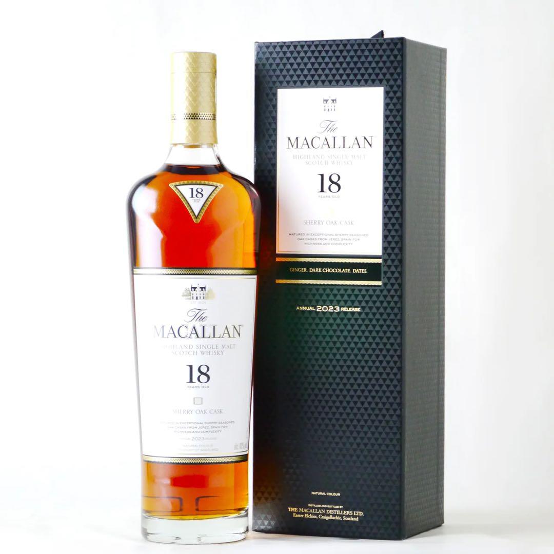 【新品正規品】The Macallan 18年 シェリーオークカスク 2023