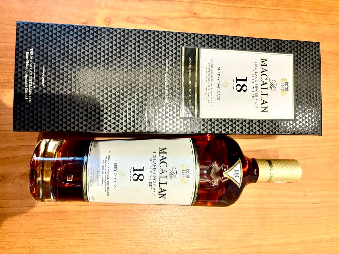 【新品正規品】The Macallan 18年 シェリーオークカスク 2023