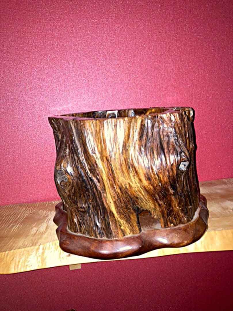 ⭐️極希少⭐️屋久杉刳抜⭐️花器⭐️置物⭐️オブジェ⭐️