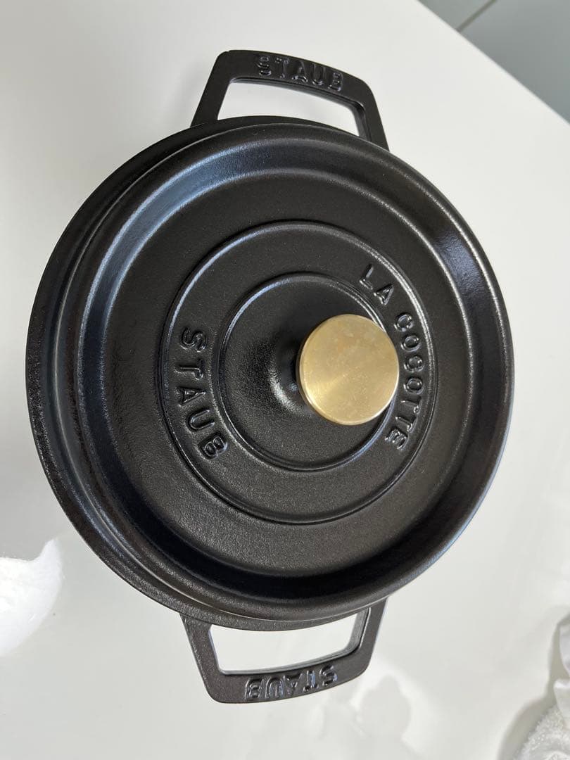 ストウブ ピコ・ココット ラウンド 20cm ブラック