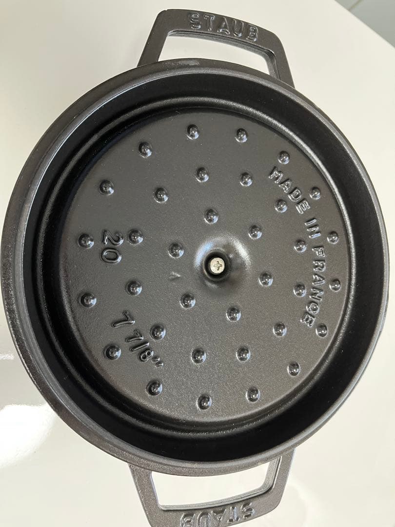 ストウブ ピコ・ココット ラウンド 20cm ブラック