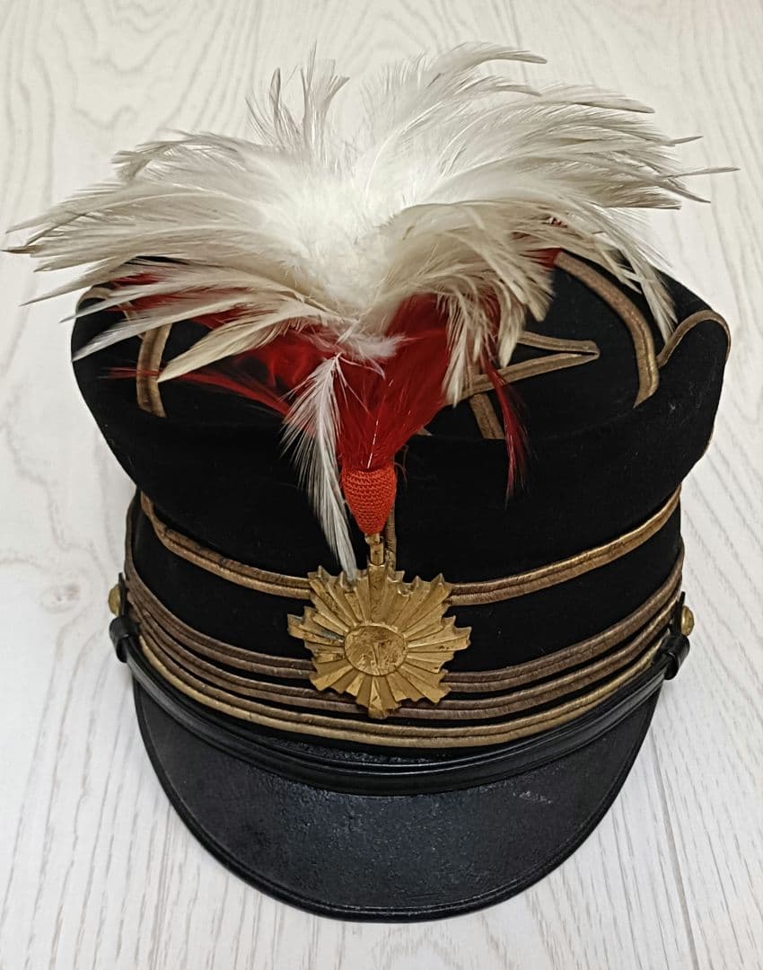 陸軍大尉礼装用軍帽(羽根付き)