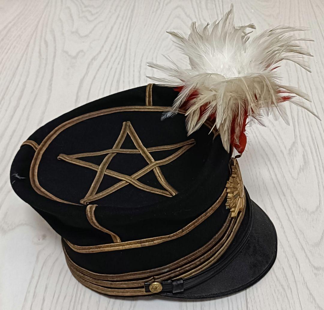 陸軍大尉礼装用軍帽(羽根付き)