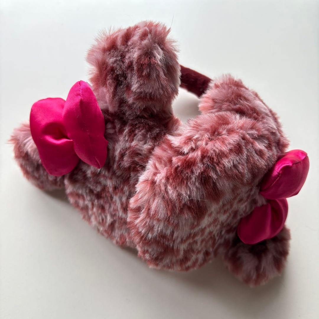 【ディズニー】ミニー ヒョウ柄 イヤーマフ ピンク