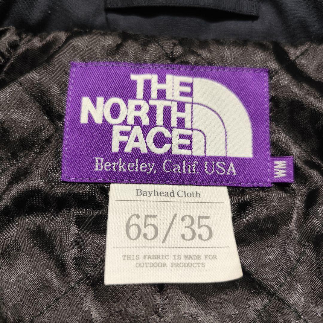 て*ん様 美品！ノースフェイス パープルレーベル ステンカラーコート ネイビー