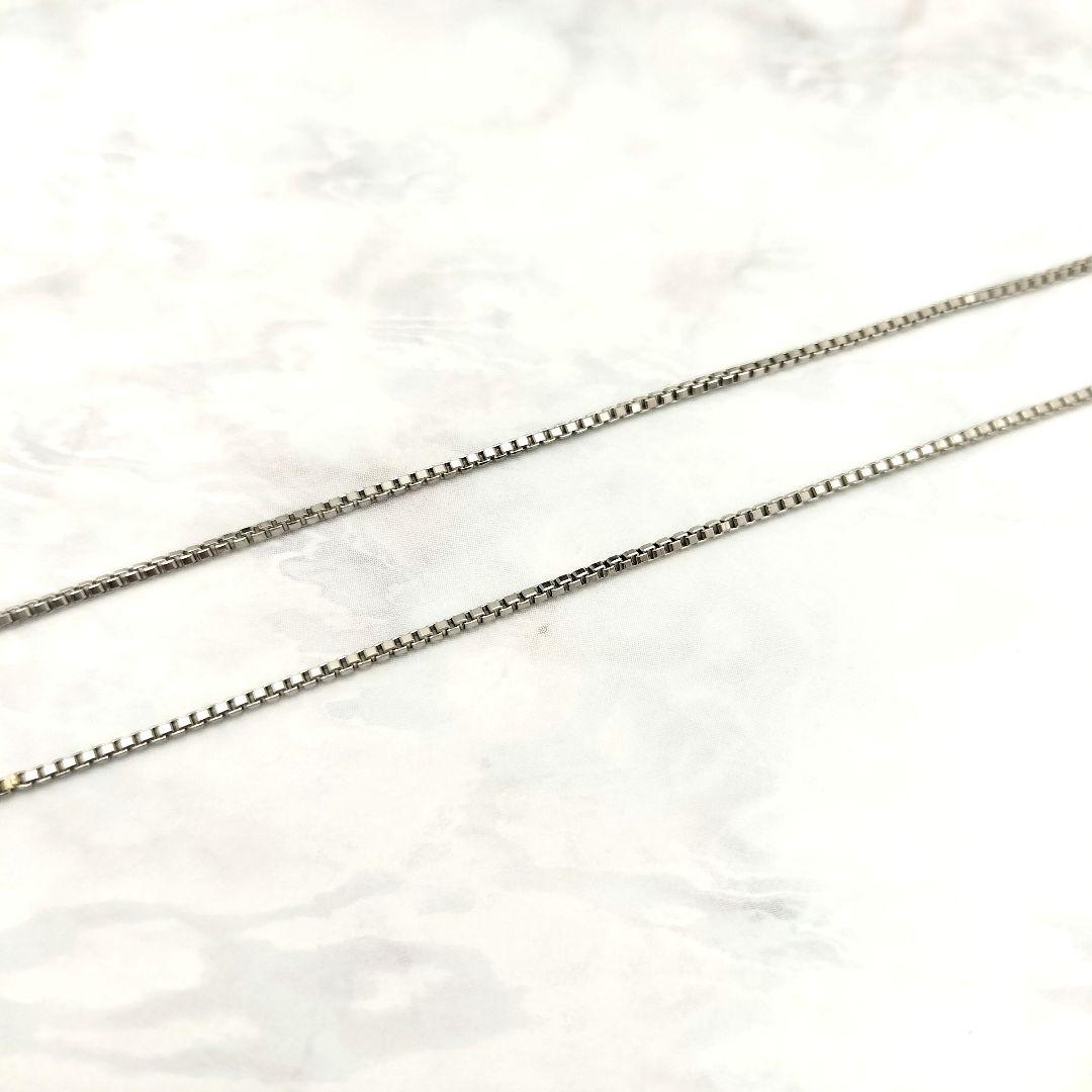 45.5cm Pt850 ベネチア チェーン プラチナジュエリー 幅約1mm