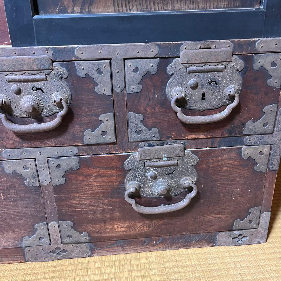 大正ロマン　アンティーク　箪笥