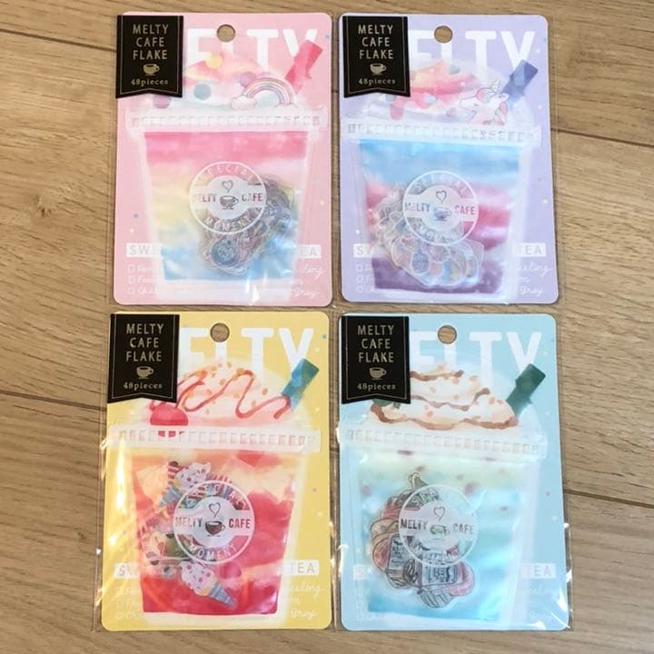 ★新品★メルティカフェ  フレークシール  4種セット