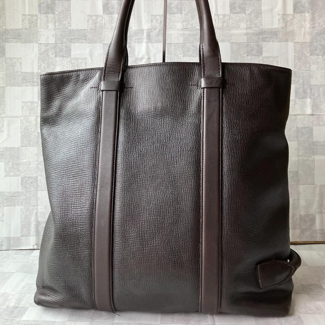 最高級ヘビーグレインレザー TOM FORD トートバッグ ビッグジップ 希少品
