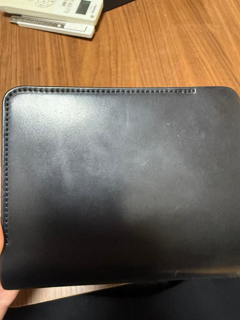 forme コードバン　ブラック　short wallet 新品未使用品
